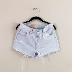 Levi's Light Blue Jean Shorts